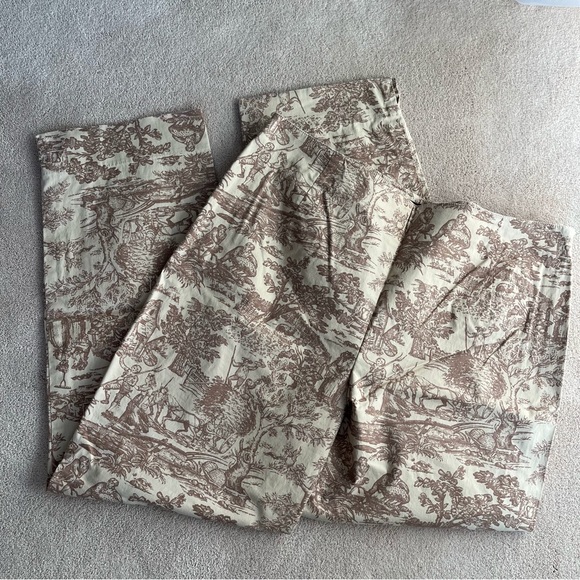 Ann Taylor brown toile capri pant - Picture 1 of 6